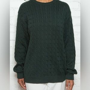 Brandy Melville Brianna Cotton Cable Knit Sweater
